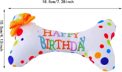 Puppy Chew Toys, Durable Fabric Indestructible Squeaky Dog Toy - Image 2