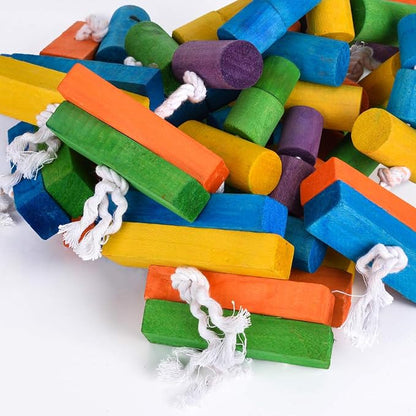 KINTOR Bird Chewing Toy Large Medium Parrot Cage Bite Toys African Grey Macaws - Image 3