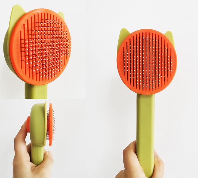 10PCS Cat & Dog Grooming Kit, Self-Cleaning Brush Removes Loose Hair, Pet Bath - Image 3