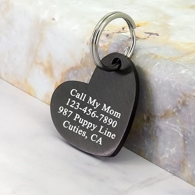 Ultra Joys Dog ID Tag, Custom Dog Tag Personalized Cat Tag, Pet ID Tag - Image 3