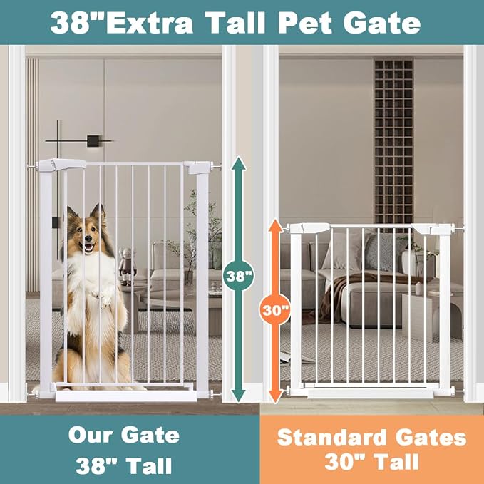 Fairy Baby 38" Extra Tall Dog Gate - Image 3