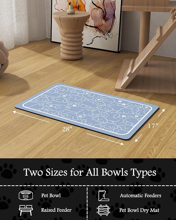 Pet Feeding Mat-Absorbent Dog Mat - Image 7
