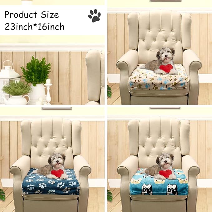 Rezutan 1 Pack 3 Blankets for Dogs, Dog Blanket for Small Pet Cat, Premium Soft - Image 5