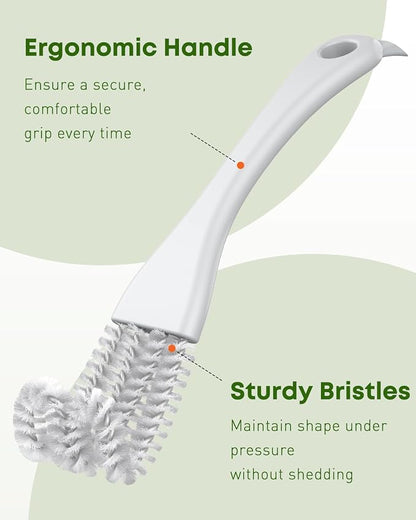 Pawfly 2 Pcs Bird Cage Cleaner Brush, 2-in-1 Bird Cage Cleaning Brush, Bird - Image 7