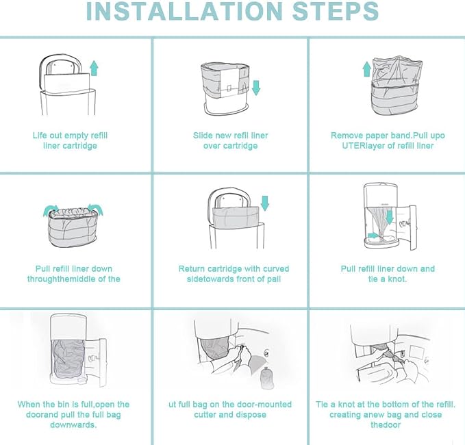 Cat Litter Pail Liner Refills Bags Compatible - Image 7