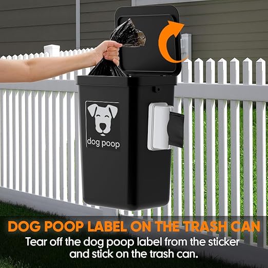 Dog Poop Trash Can Outside, 3.1 Gallon Dog Waste Trash Can - Image 4