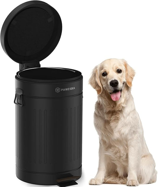 PAWZIDEA Dog Poop Trash Can Outside Odor Control, 3.1 Gallon Outdoor Trash Can by PAWZIDEA-Inlovejoywelive