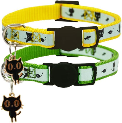 2 Pack Glow in The Dark Cat Collar by Barleygoo