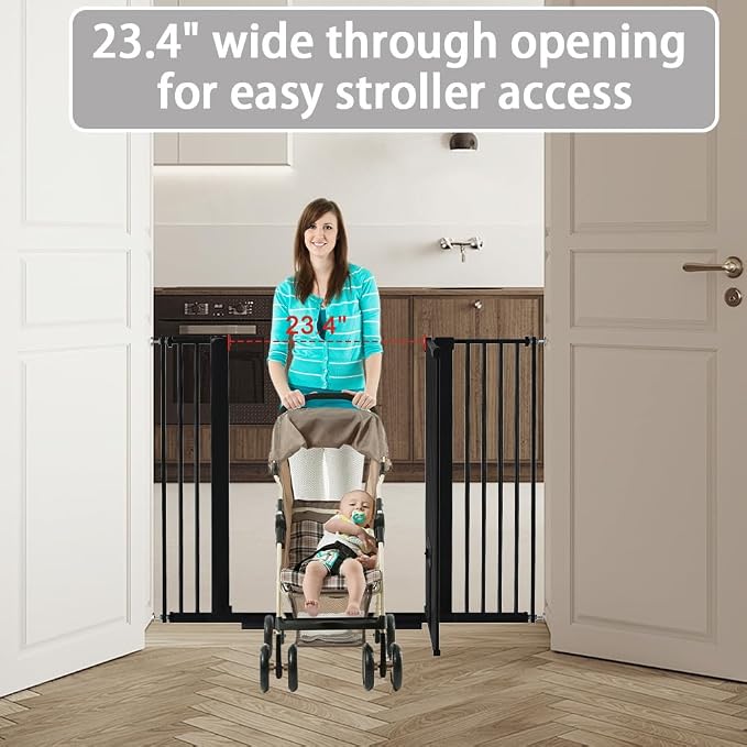 40.55" Tall 1.37" Ultra Narrow Spacing Dogs Pets Baby Gate - Image 5