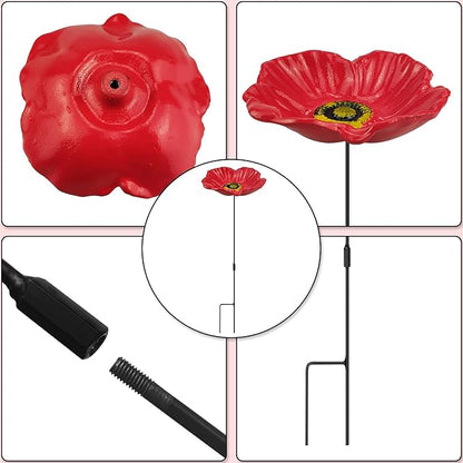 MIXXIDEA Redflower Bird Feeder Baths - Image 6