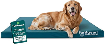 Furhaven Water-Resistant Cooling Gel Dog Bed by FurHaven
