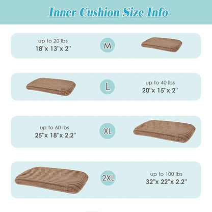 Washable Medium Size Dog Bed, Durable Calming Orthopedic Pet Bed - Image 4