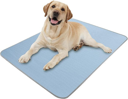 Summer Dog Cooling Mat Washable Ice Silk Self Cool Pad by Buvlnee