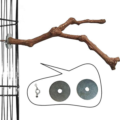 PINVNBY Parrot Perches Natural Birds Stand Wild Grape Stick Grinding Paw - Image 5