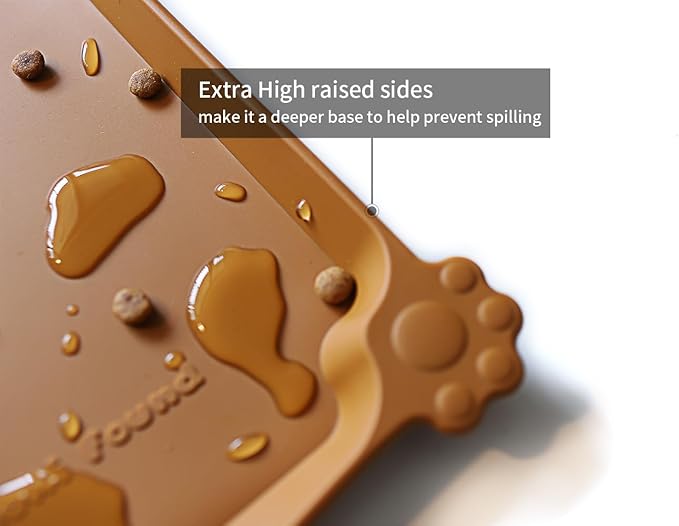 Hoki Found XX-Large Non Slip Silicone Pet Food Mats - Image 2
