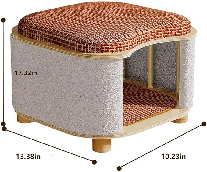Cat Bed for Indoor Cats – Wooden Cat House - Image 2