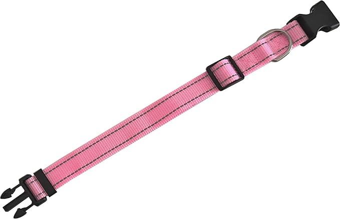 Adjustable Nylon Dog Collar, Reflective Collar 1 Inch 3/4 Inch 5/8 Inch Wide - Image 3
