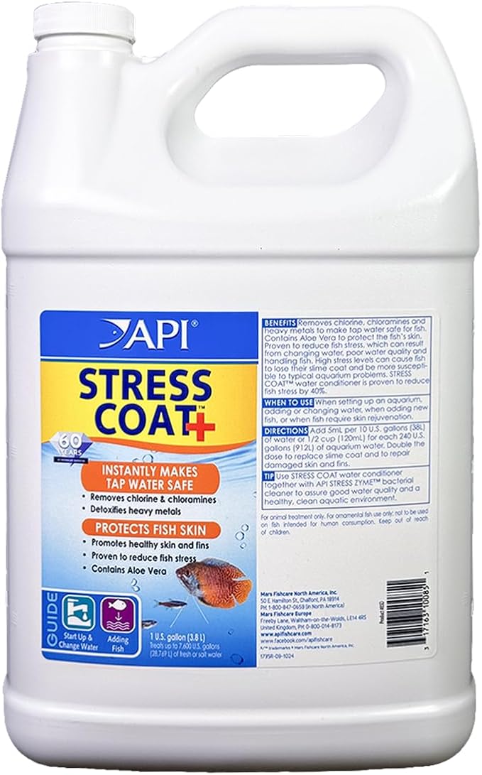 API STRESS COAT Aquarium Water Conditioner 1-Gallon Bottle, Model Number: by API