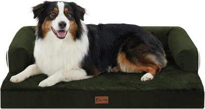 Orthopedic Dog Beds for Large Sized Dogs, Waterproof Egg Crate Foam Medium Dog by CasaPaw