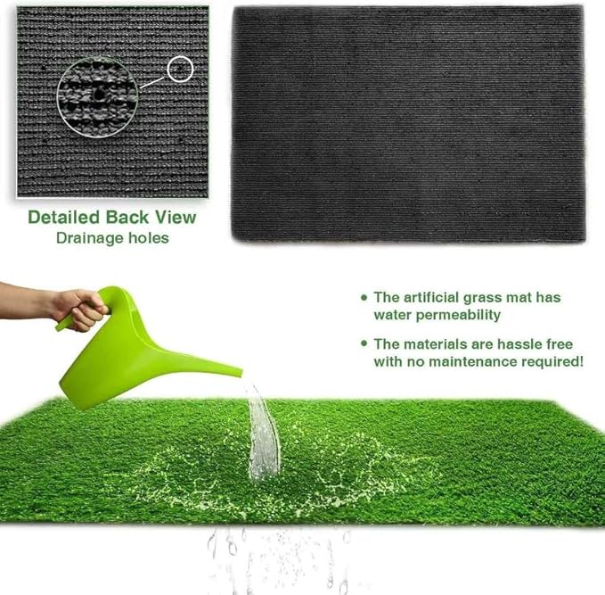 ALTRUISTIC Artificial Grass 11FTX24FT, Realistic Fake Grass Deluxe Turf - Image 5