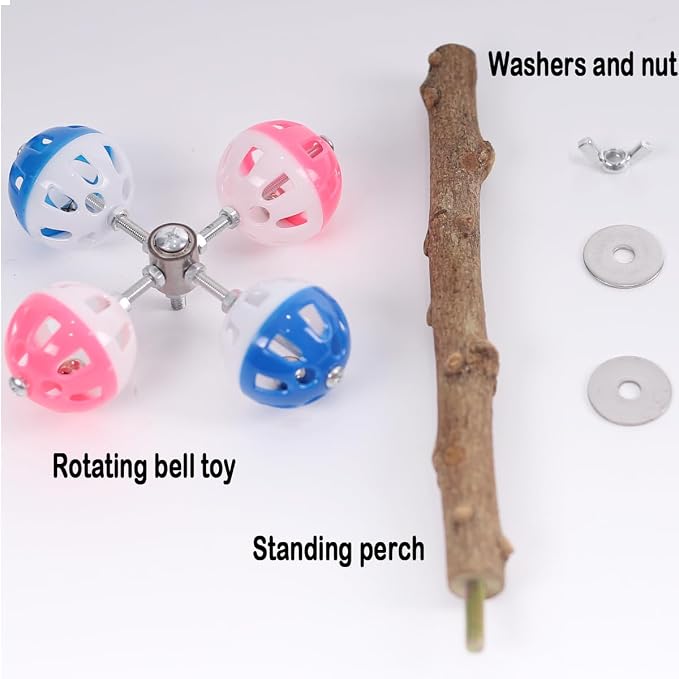 Pepper Wood Bird Perch Toy - Image 5