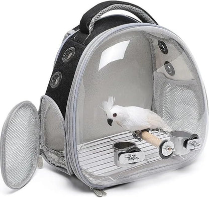 Bird Travel Carrier: Portable Backpack Cage by Unknown