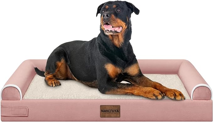 Large Dog Bed Orthopedic Washable: Beds Bolster XL Bed Large Big Dogs Memory by Nanuya