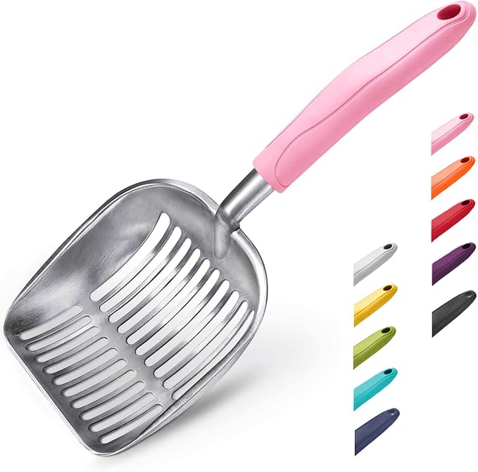 WePet Cat Litter Scoop, Aluminum Alloy Sifter, Kitty Metal Scooper, Deep Shovel by WePet