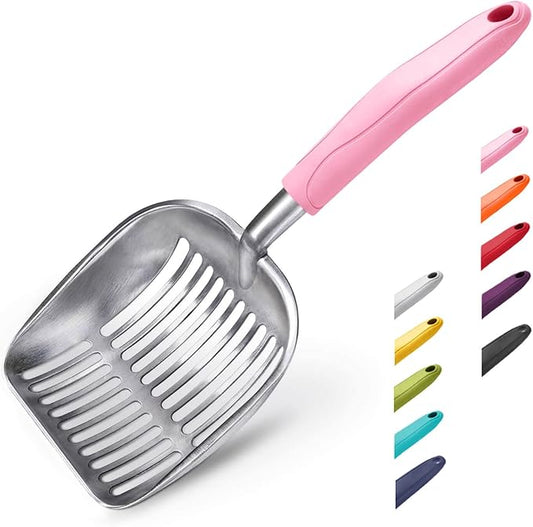 WePet Cat Litter Scoop, Aluminum Alloy Sifter, Kitty Metal Scooper, Deep Shovel by WePet