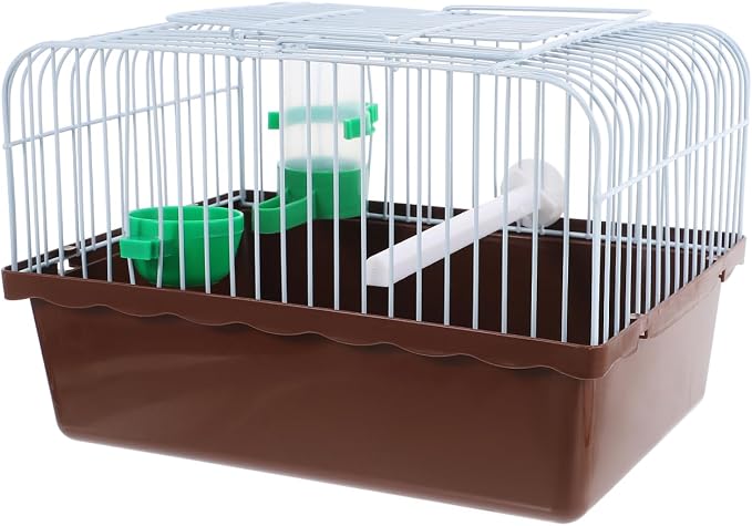 Portable Bird Cage with Perch Food Box and Water Dispenser Spacious Travel by Toddmomy