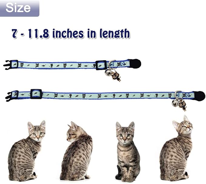 2 Pack Glow in The Dark Cat Collar - Image 3