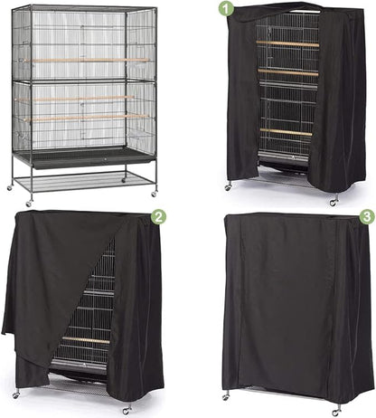 Extra Large Bird Cage Cover Breathable Waterproof Material Universal Black-Out - Image 4