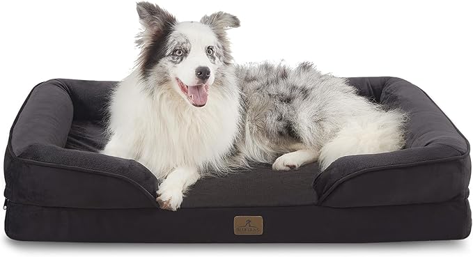 Bedfolks Orthopedic Dog Bed, Big Waterproof Dog Sofa Bed by Bedfolks