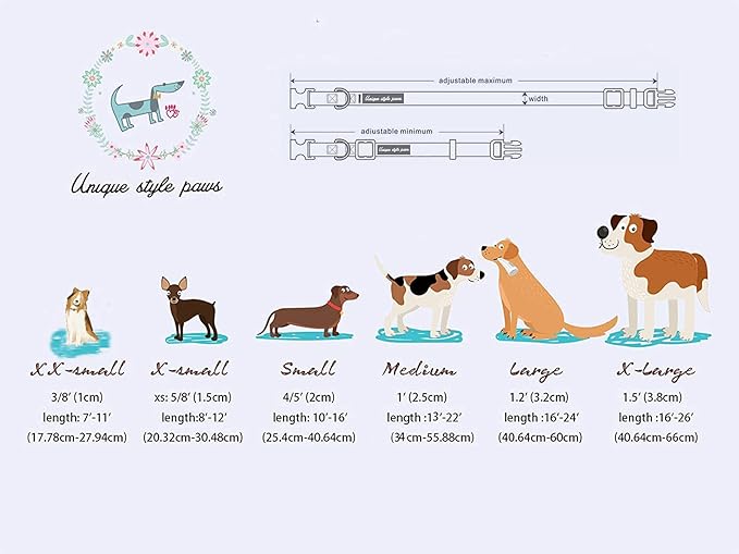 Unique style paws Dog Collar Metal Buckle Collar - Image 5
