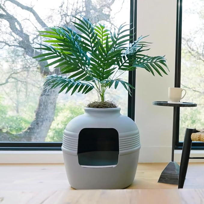 Good Pet Stuff Hidden Litter Box Planter, Decorative Cat Litter Enclosure - Image 3
