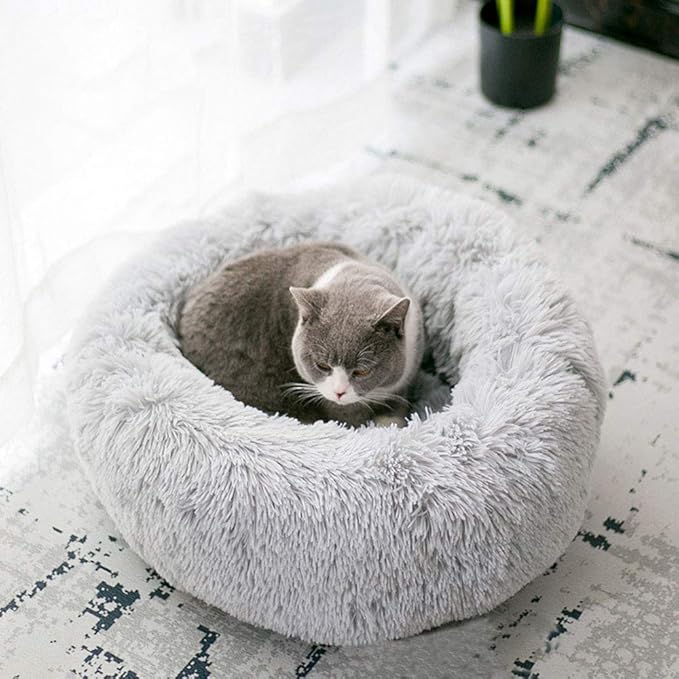 BODISEINT Modern Soft Plush Round Pet Bed - Image 6