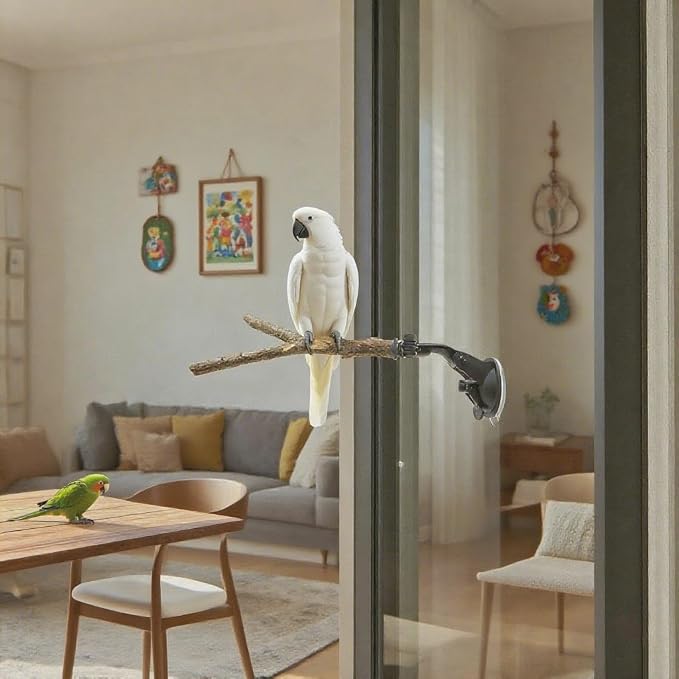 Bird Perch Stand 2 PCS, Parrot Perch Stand - Image 6