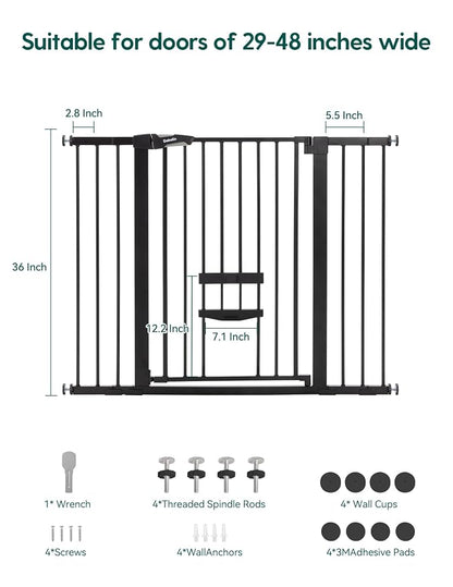 Babelio 36 Inch Extra Tall Baby Gate - Image 5