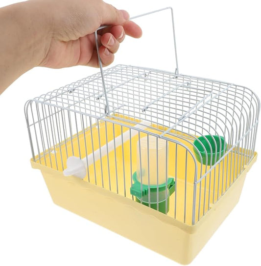 Portable Bird Cage with Waterer Food Box and Perch Lightweight Spacious Travel - Image 2