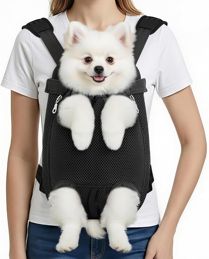 Pawaboo Pet Carrier Backpack, Pet Front Dog Cat Carrier Backpack, Legs Out by Pawaboo