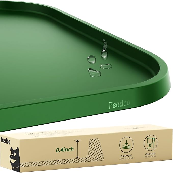 Pet Feeding Mat, Water-Proof Silicone Placement by BestforYourPetsHealth