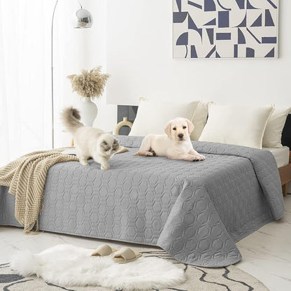 Waterproof and Non-Slip Dog Bed Cover and Pet Blanket Sofa Pet Bed Mat ，car by TcksstexFauxFurDogBedCover