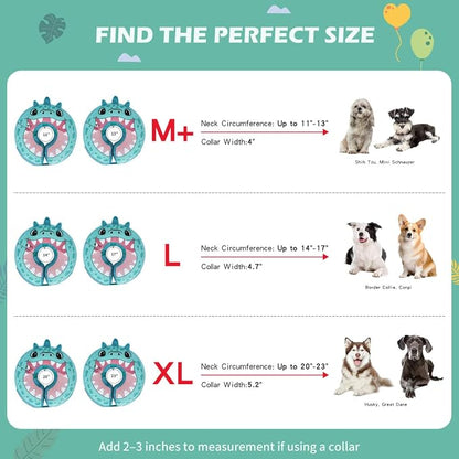 IEUUMLER Inflatable Recovery Dog Collar, Protective Donut Cone, Adjustable Soft - Image 7