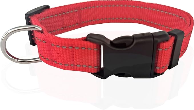 Adjustable Nylon Dog Collar, Reflective Collar 1 Inch 3/4 Inch 5/8 Inch Wide by TAIDA
