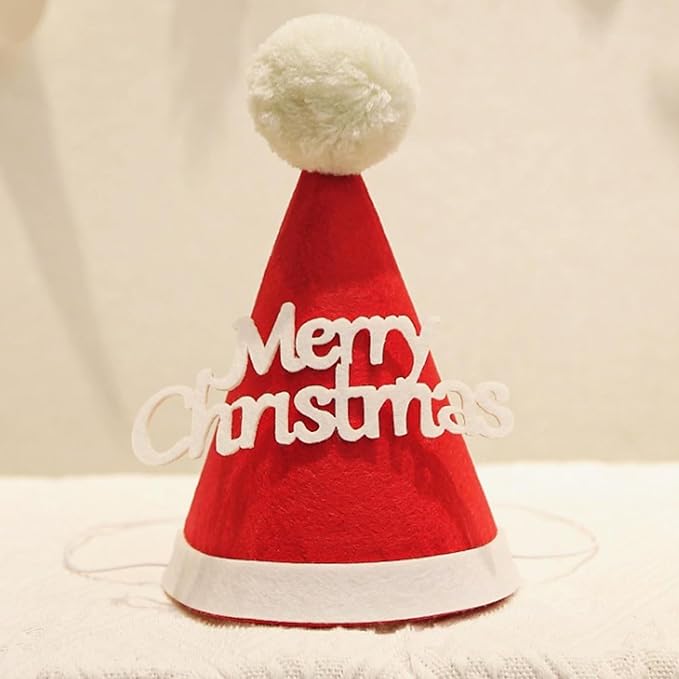 5 Pcs Christmas Dog Hats Cute Cats Party Hats Pet Set Dogs Santa Hats Puppies - Image 5