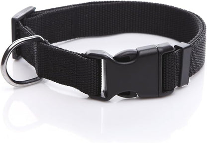 Adjustable Nylon Dog Collar, pet Collar 1 Inch 3/4 Inch 5/8 Inch Wide, by TAIDA