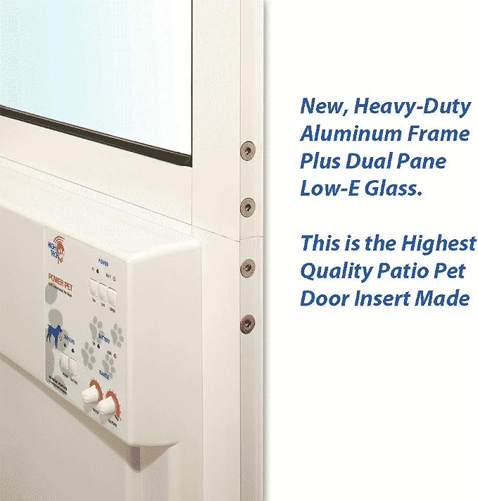 Power Pet Automatic Sliding Glass Patio Pet Door by High Tech Pet - Image 7
