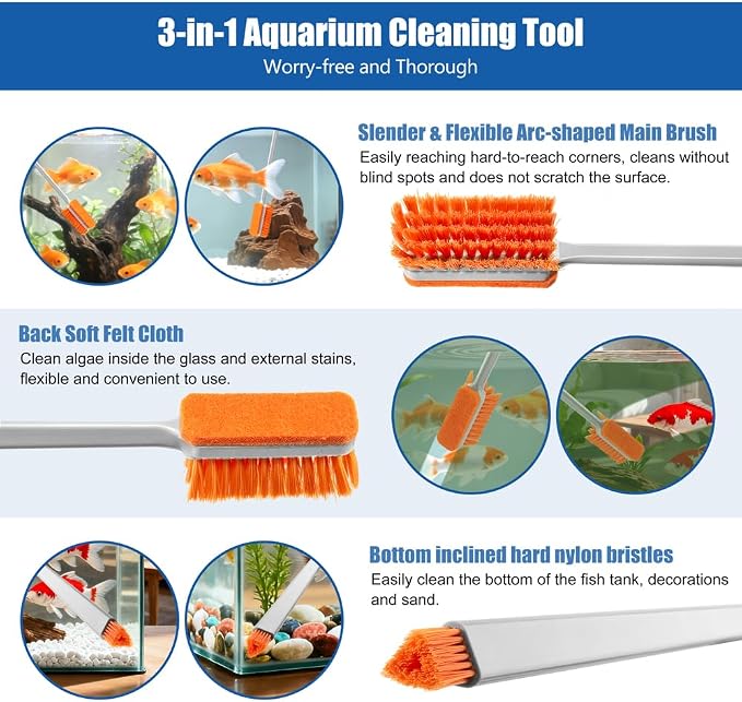 Small Glass Aguarium Cleaning Tool Algae Scraper - Image 4