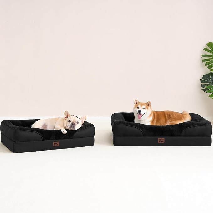 EHEYCIGA Orthopedic Dog Bed for Medium Dog, Waterproof Liner & Washable - Image 8