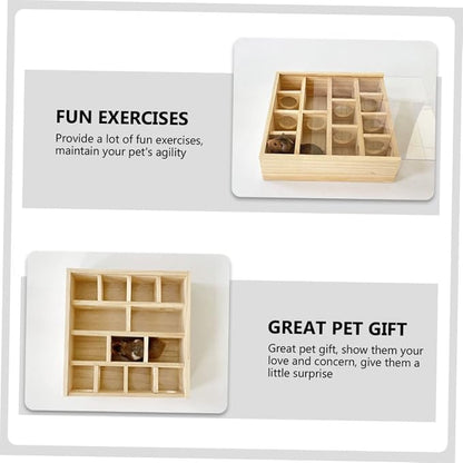 POPETPOP Wooden Hamster Maze Interactive Household - Image 7